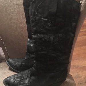 Roper black cowgirl boots size 9
